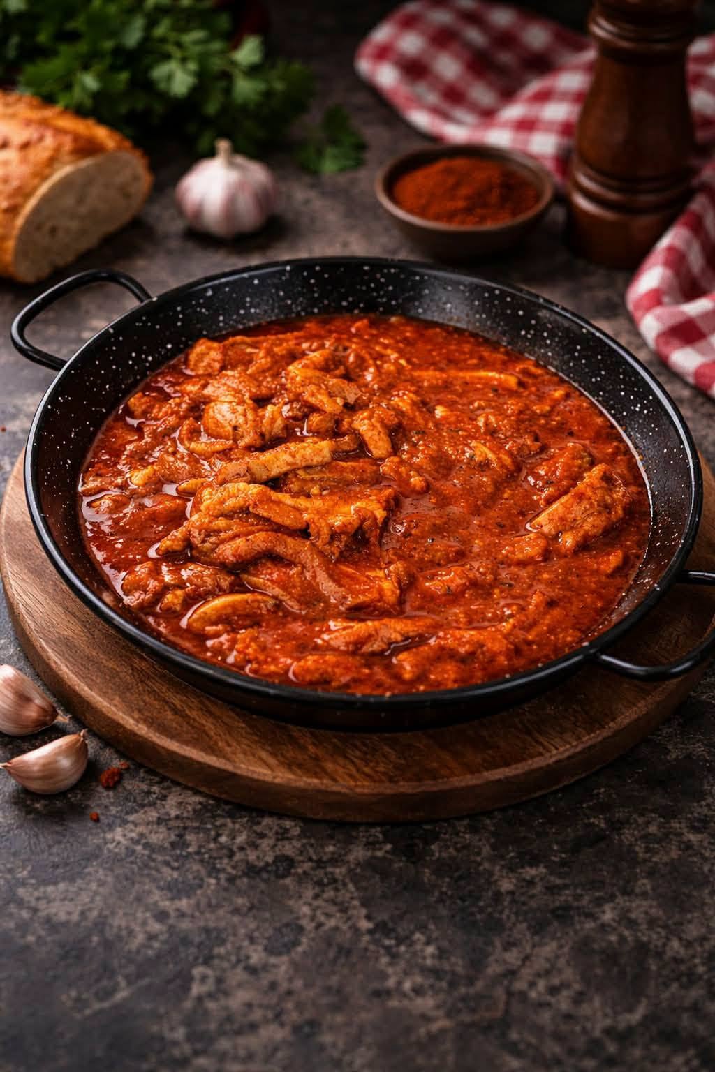 Bográcsos pörkölt tanyasi galuskával